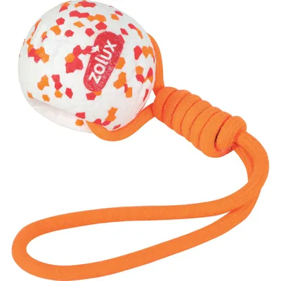 zolux - Balle et corde flottant 34 cm en ETPU, Jouet pour chien