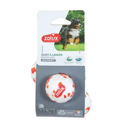 zolux - Balle faux rebonds flottante 10 cm en ETPU, Jouet pour chien
