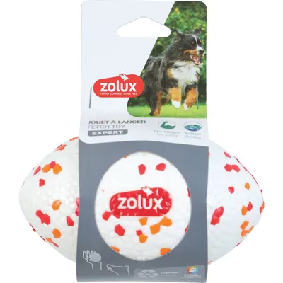 zolux - Ballon Rugby flottant 14 cm en ETPU, Jouet pour chien