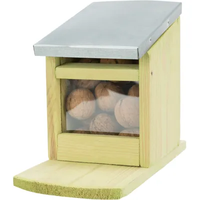 Trixie - Réserve de nourriture en pin et métal pour écureuil