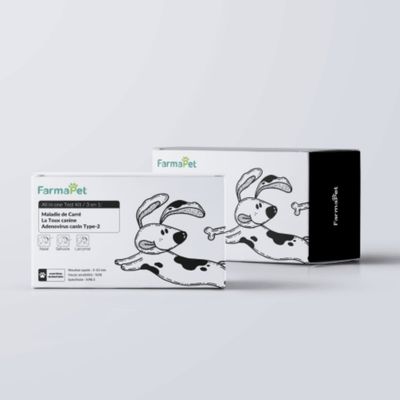 Farmapet - Test   3 en 1 détection maladie respiratoires du chien