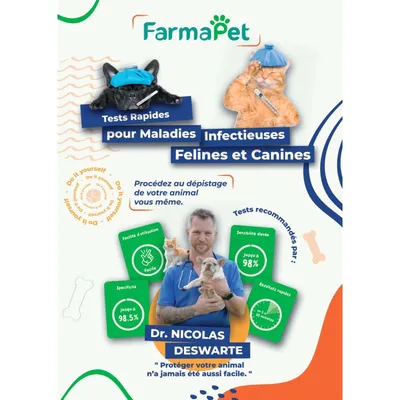 Farmapet - Farmapet 3-in-1 Schnelltest für Atemwegserkrankungen bei Hunden