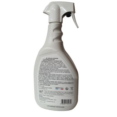 Répulsif d'Intérieur et d'extérieur spray de 750 ml + 250 ml,  Pour Chats