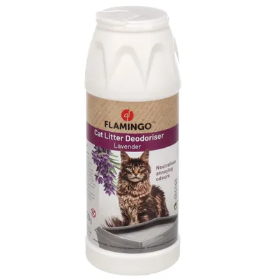 Désodorisant de litière avec parfum de lavande 750 g pour chat
