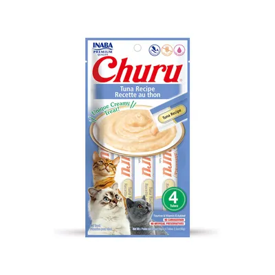 INABA FOODS – Churu Thon – Sticks crémeux pour chat INABA FOODS – Churu Thon – Sticks crémeux pour chat