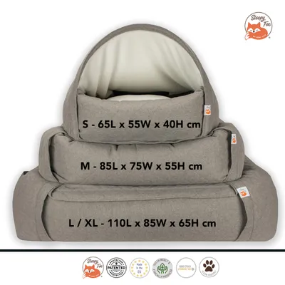 SLEEPY FOX® Panier Cocon pour Chiens et Chats – Belle - Lit Anti-anxiété