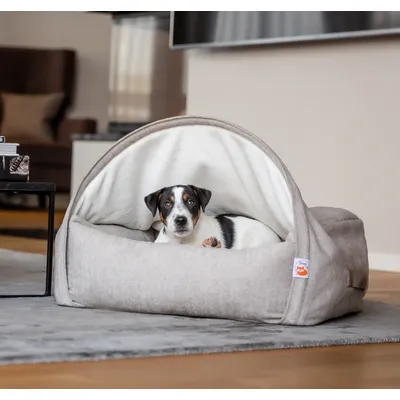 SLEEPY FOX® Panier Cocon pour Chiens et Chats – Belle - Lit Anti-anxiété