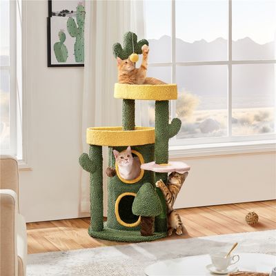 Arbre à Chat Multiniveau Moppy Avec Cachette à 2 Niveaux 3 Perchoirs