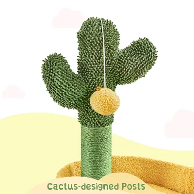 Yaheetech Arbre à Chat Multiniveau en Tissu Moppy