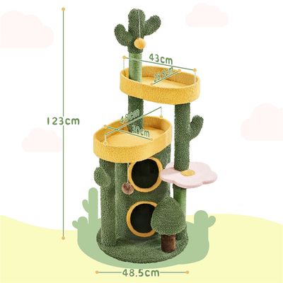 Arbre à Chat Multiniveau Moppy Avec Cachette à 2 Niveaux 3 Perchoirs