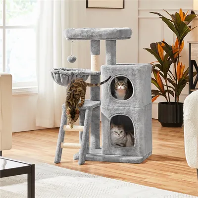 Yaheetech Arbre à Chat Multiniveau avec Échelle Niches