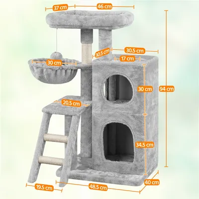 Petit Arbre à Chat Poteaux En Sisal Griffoir Pour Chat Hauteur De 94cm