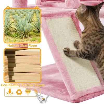 Yaheetech Arbre à Chat 146 cm de Haut