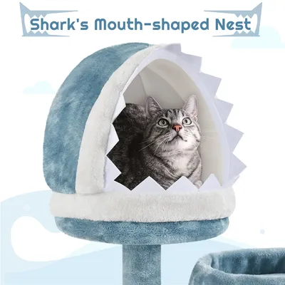 Yaheetech Arbre à Chat Effet Requin