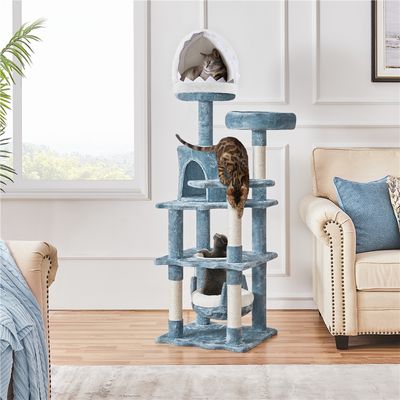 Arbre à Chat Avec Niche Effet Requin Avec Hamac Cachette Perchoir