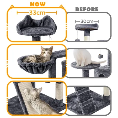Yaheetech Arbre à Chat 146cm de Haut