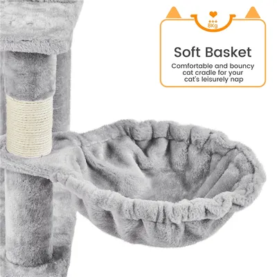 Yaheetech Grand Arbre à Chat en Bois