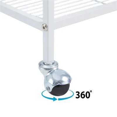 Yaheetech Cage pour Petits Animaux Roulante Blanc