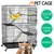 Yaheetech Cage pour Chats Mobile
