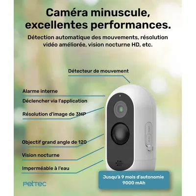 PetTec caméra de surveillance