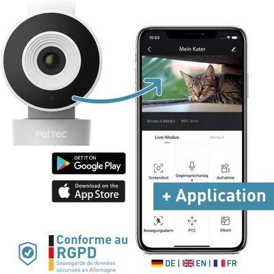 PetTec - Caméra de surveillance - Caméra de surveillance