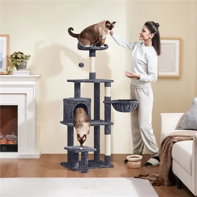Kratzbaum 145cm,stabil,Plattform,Mulde,Sisal,für kleine/mittelgroße Katzen Kratzbaum 145cm,stabil,Plattform,Mulde,Sisal,für kleine/mittelgroße Katzen