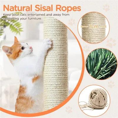 Yaheetech Arbre à Chat Multiniveau avec  Perchoir