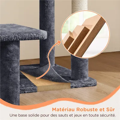 Yaheetech Arbre à Chat Multiniveau avec  Perchoir