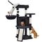 Arbre à Chat En Sisal Griffoir Grattoir Tour De Jeux Hauteur 106cm Noir Noir