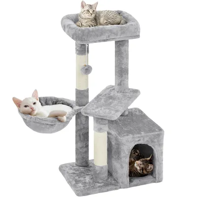 Petit Arbre à Chat Multiniveau Tour Pour Chat Avec Poteaux Griffoir