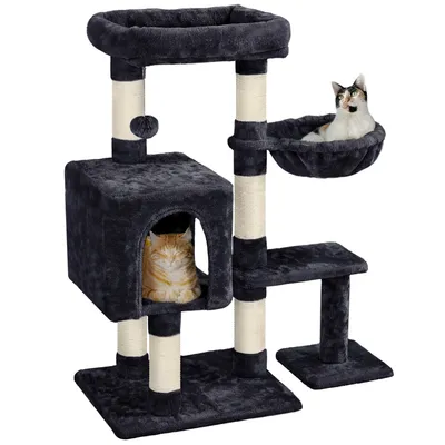 Yaheetech Arbre à Chat en Bois avec Condo Yaheetech Arbre à Chat en Bois avec Condo