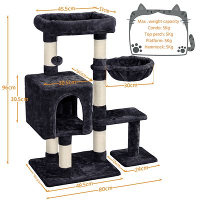 Yaheetech Arbre à Chat en Bois avec Condo