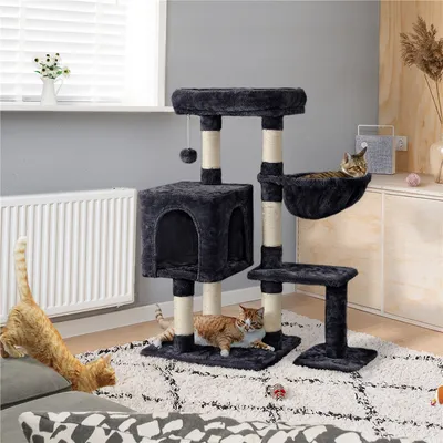 Yaheetech Arbre à Chat en Bois avec Condo