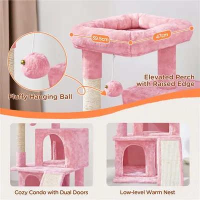 Yaheetech Arbre à Chat avec Poteaux en Sisal