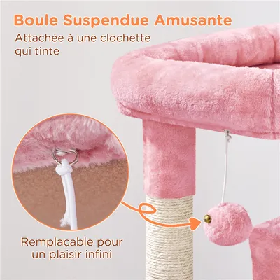 Yaheetech Arbre à Chat avec Poteaux en Sisal