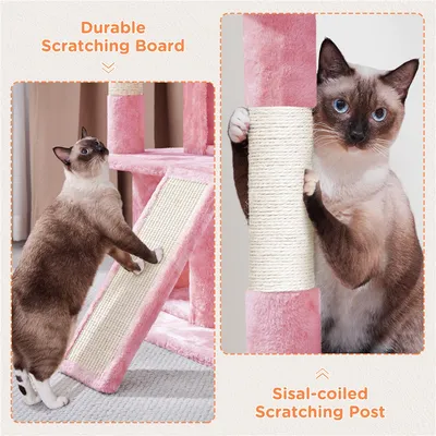 Yaheetech Arbre à Chat avec Poteaux en Sisal