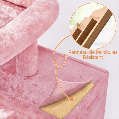 Yaheetech Arbre à Chat avec Poteaux en Sisal