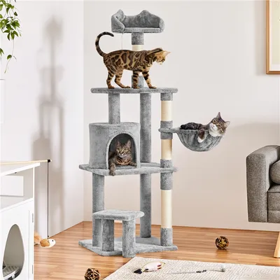 Yaheetech Arbre à Chat Multiniveau avec Perchoir Yaheetech Arbre à Chat Multiniveau avec Perchoir