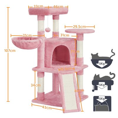 Arbre à Chat En Sisal Griffoir Grattoir Tour De Jeux Pour Chat