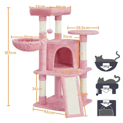 Arbre à Chat En Sisal Griffoir Grattoir Tour De Jeux Pour Chat