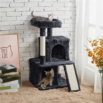 Yaheetech Arbre à Chat  avec Poteaux en Sisal