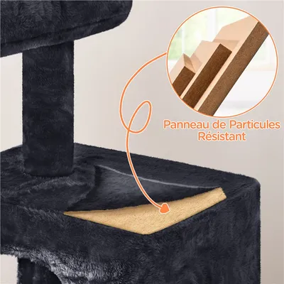 Yaheetech Arbre à Chat  avec Poteaux en Sisal