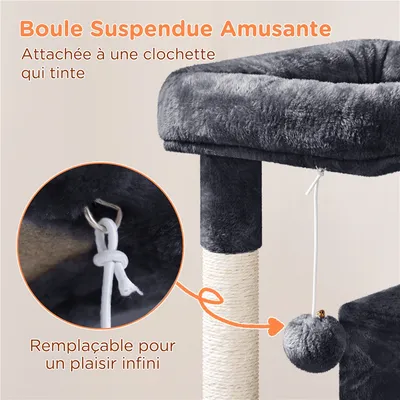 Yaheetech Arbre à Chat  avec Poteaux en Sisal