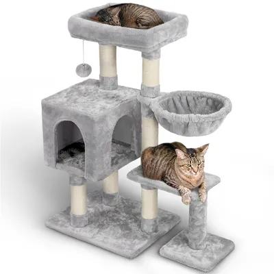 Yaheetech Arbre à Chat en Bois avec Condo