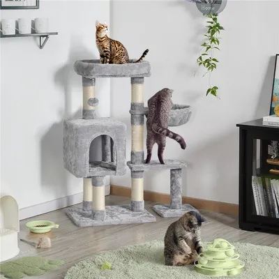Yaheetech Arbre à Chat en Bois avec Condo
