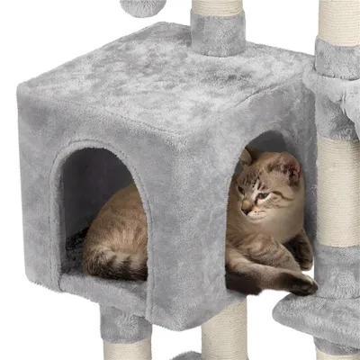 Yaheetech Arbre à Chat en Bois avec Condo