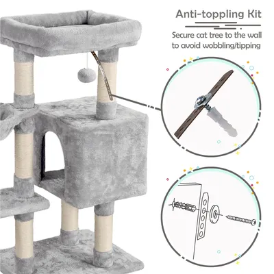 Yaheetech Arbre à Chat en Bois avec Condo