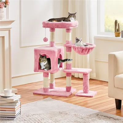 Yaheetech Arbre à Chat en Bois avec Condo