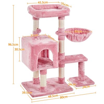 Yaheetech Arbre à Chat en Bois avec Condo