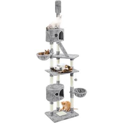 Yaheetech Arbre à Chat XXL pour 2-3 Chats Adultes Yaheetech Arbre à Chat XXL pour 2-3 Chats Adultes